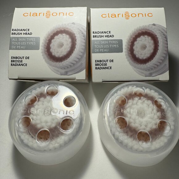 Clarisonic Radiance Facial Cleansing Brush Head Replacement 2 PACK - Picture 3 of 4